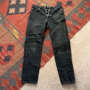 Vintage Straight-Leg Button-Fly Banana Republic Jeans